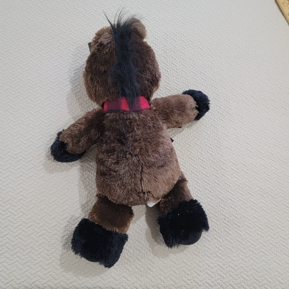 NEW Holiday Horse Retriever Squeaky Toy Plush Dog Toy